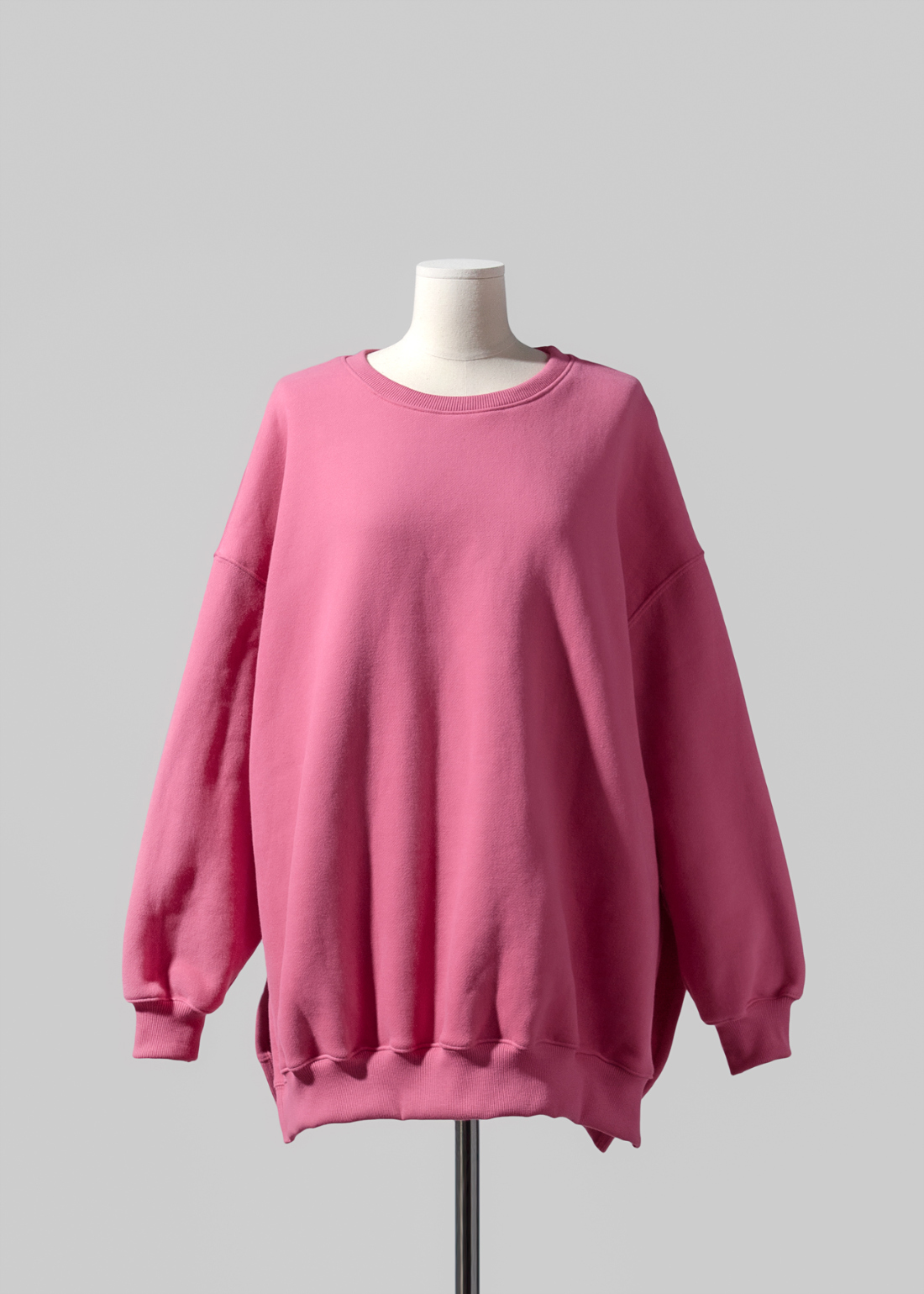 긴팔 티셔츠 핑크 색상 이미지-S1L3